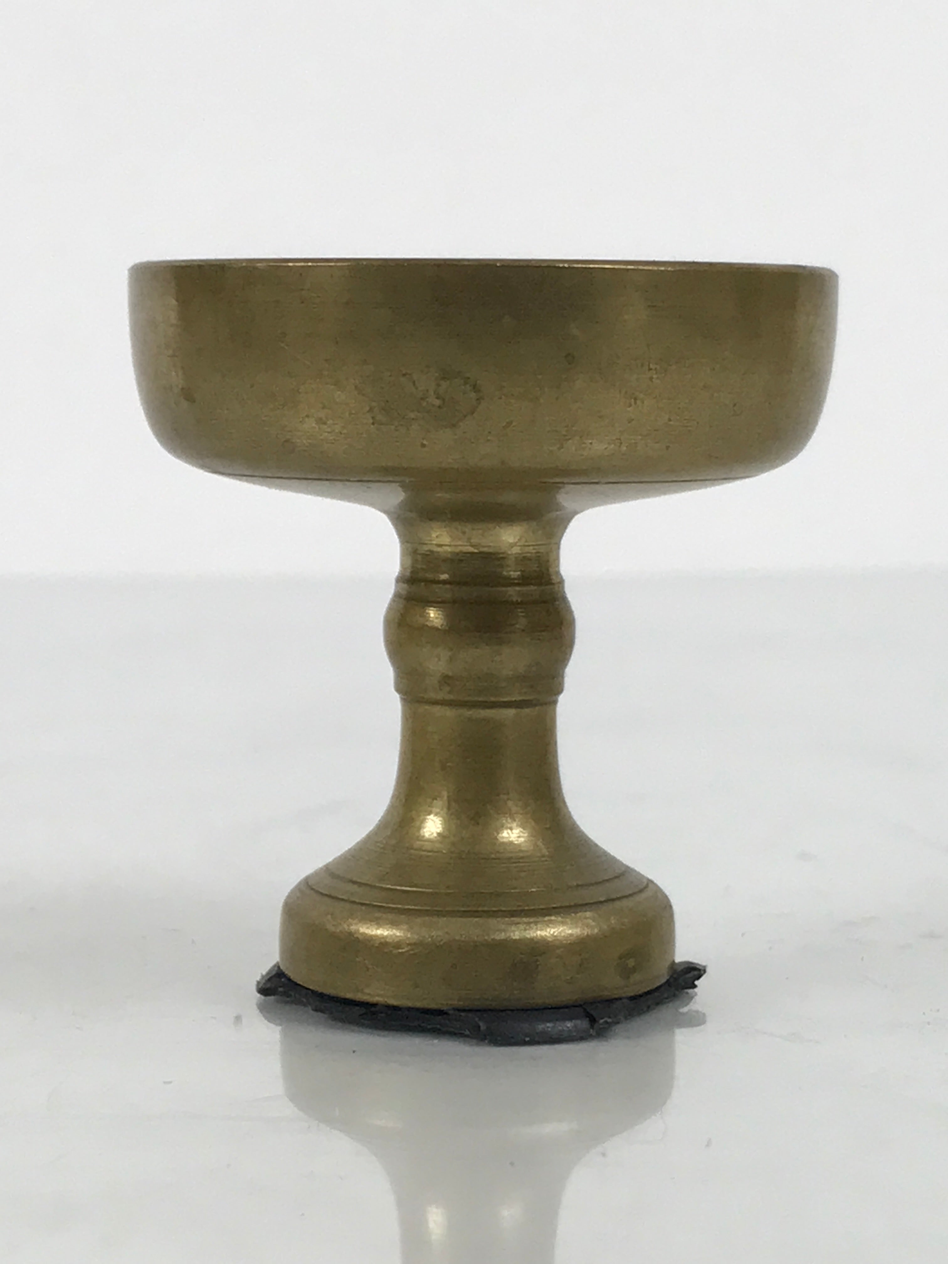 Japanese Buddhist Altar Fitting Brass Rice Offering Cup Vtg Butsugu Gold BA943-OT - Buddhist-chidorivintage.com