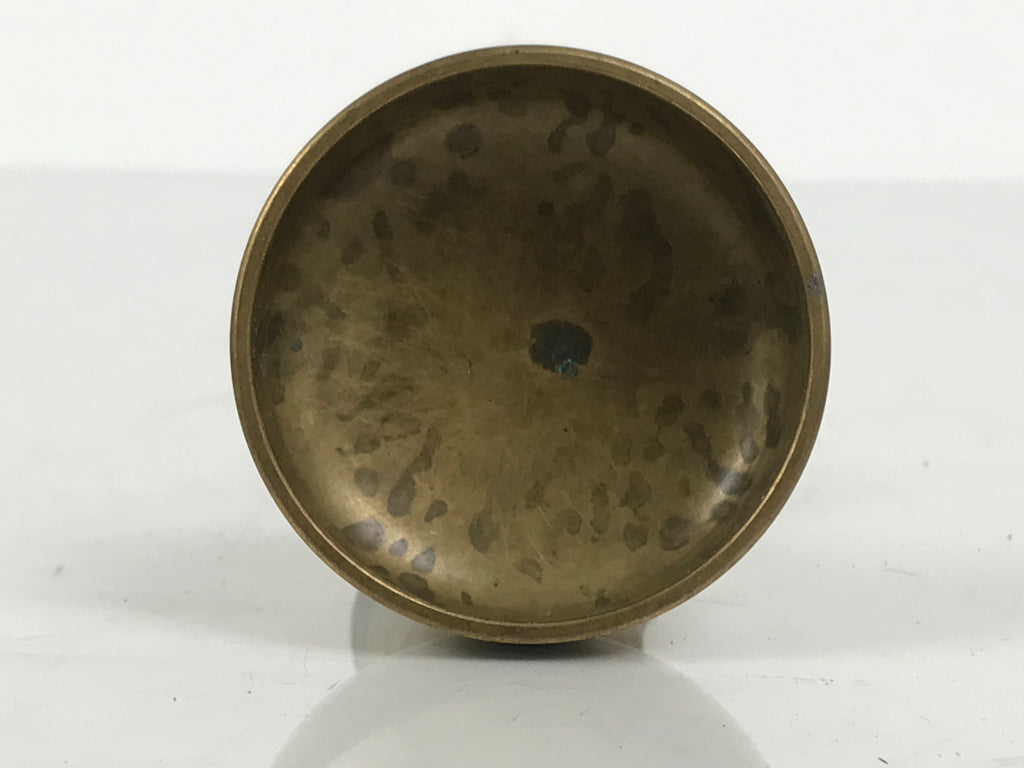 Japanese Buddhist Altar Fitting Brass Rice Offering Cup Vtg Butsugu Gold BA943-OT - Buddhist-chidorivintage.com
