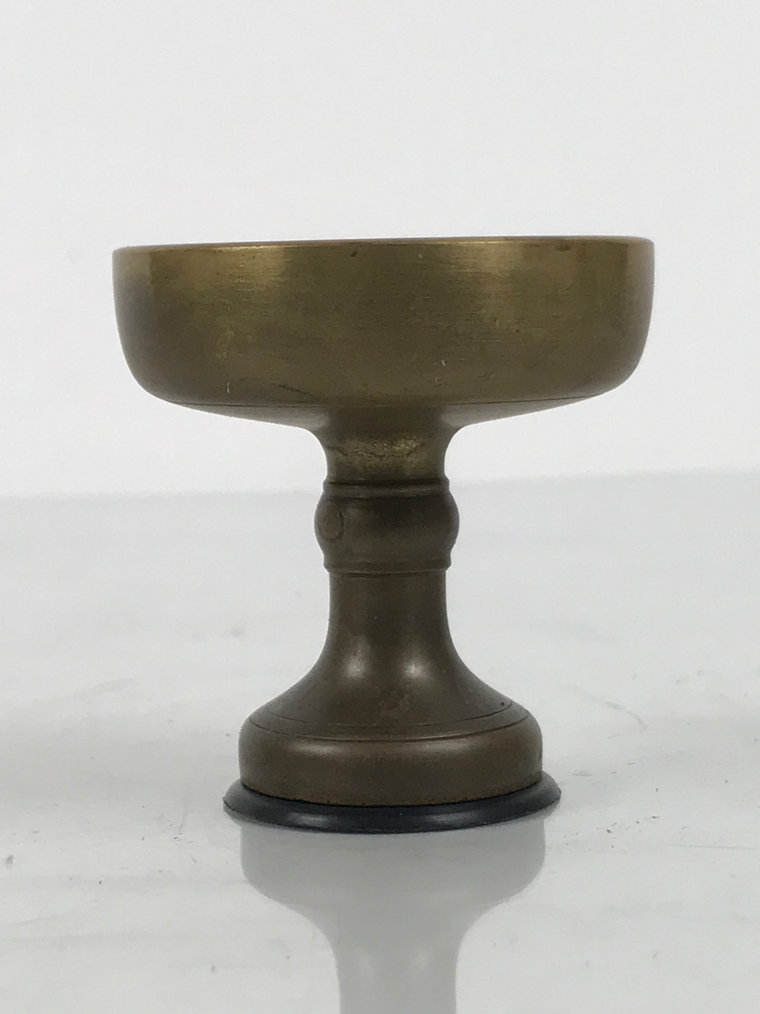 Japanese Buddhist Altar Fitting Brass Rice Offering Cup Vtg Butsugu Gold BA944-OT - Buddhist-chidorivintage.com