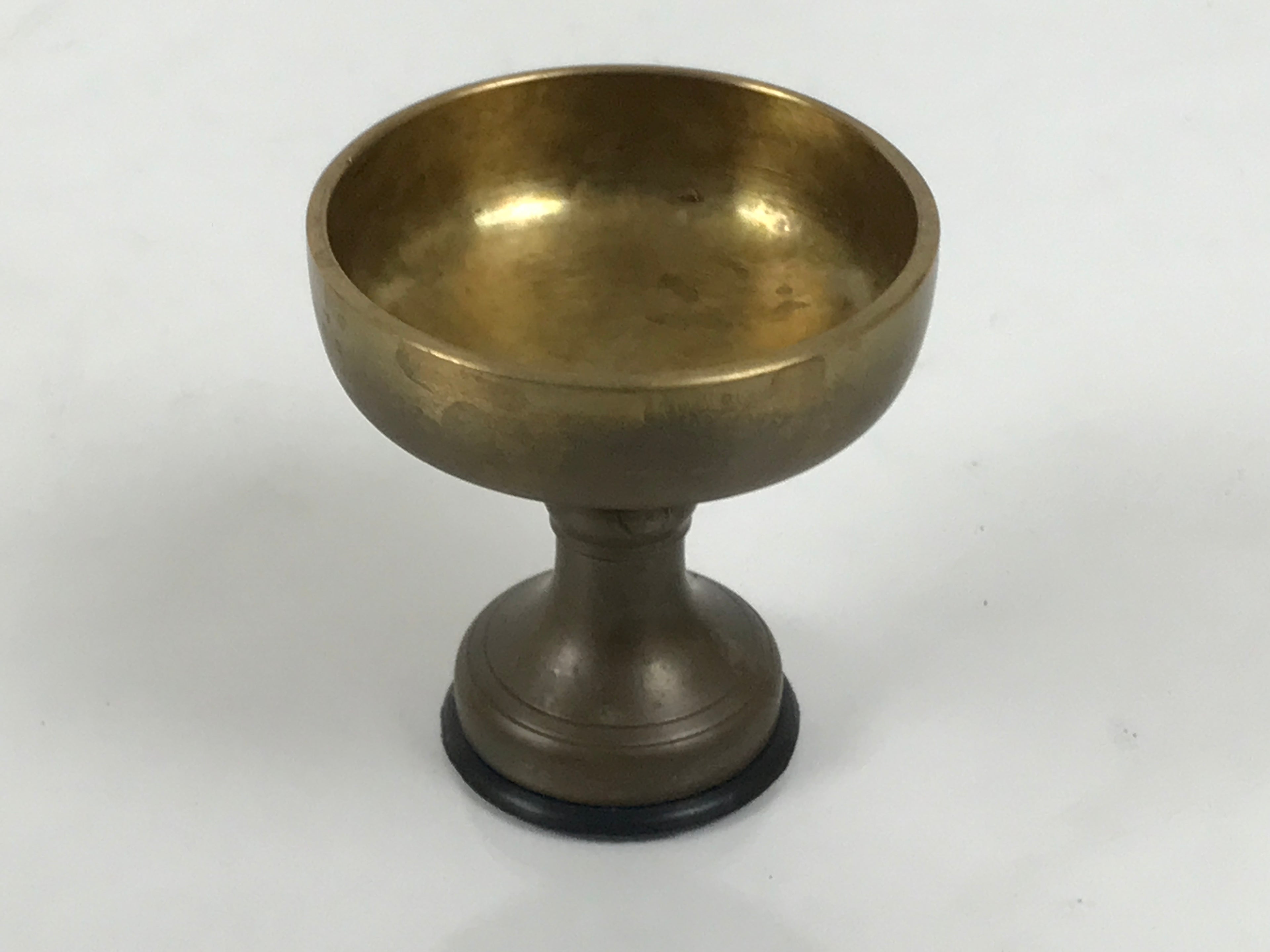 Japanese Buddhist Altar Fitting Brass Rice Offering Cup Vtg Butsugu Gold BA944-OT - Buddhist-chidorivintage.com