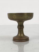 Japanese Buddhist Altar Fitting Brass Rice Offering Cup Vtg Butsugu Gold BA945-OT - Buddhist-chidorivintage.com