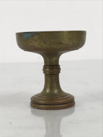 Japanese Buddhist Altar Fitting Brass Rice Offering Cup Vtg Butsugu Gold BA945-OT - Buddhist-chidorivintage.com
