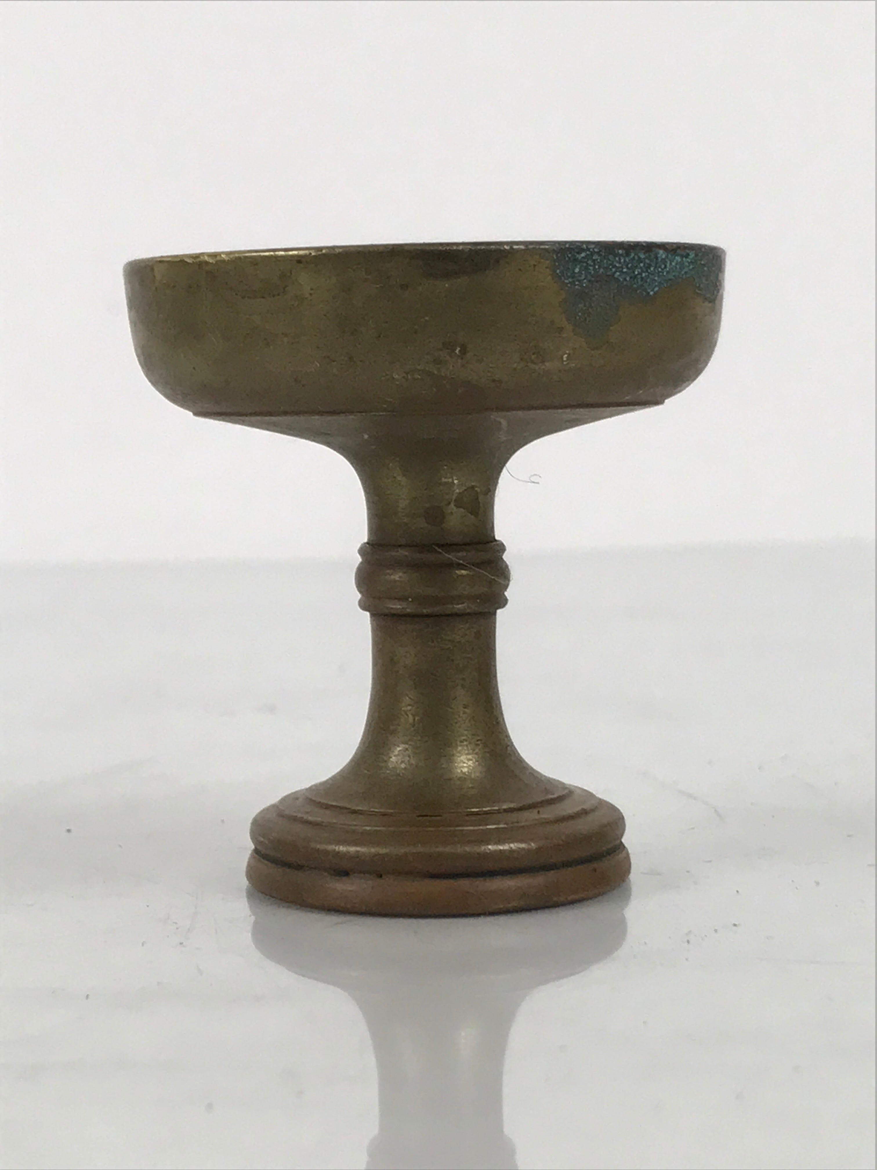 Japanese Buddhist Altar Fitting Brass Rice Offering Cup Vtg Butsugu Gold BA945-OT - Buddhist-chidorivintage.com