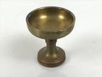 Japanese Buddhist Altar Fitting Brass Rice Offering Cup Vtg Butsugu Gold BA945-OT - Buddhist-chidorivintage.com