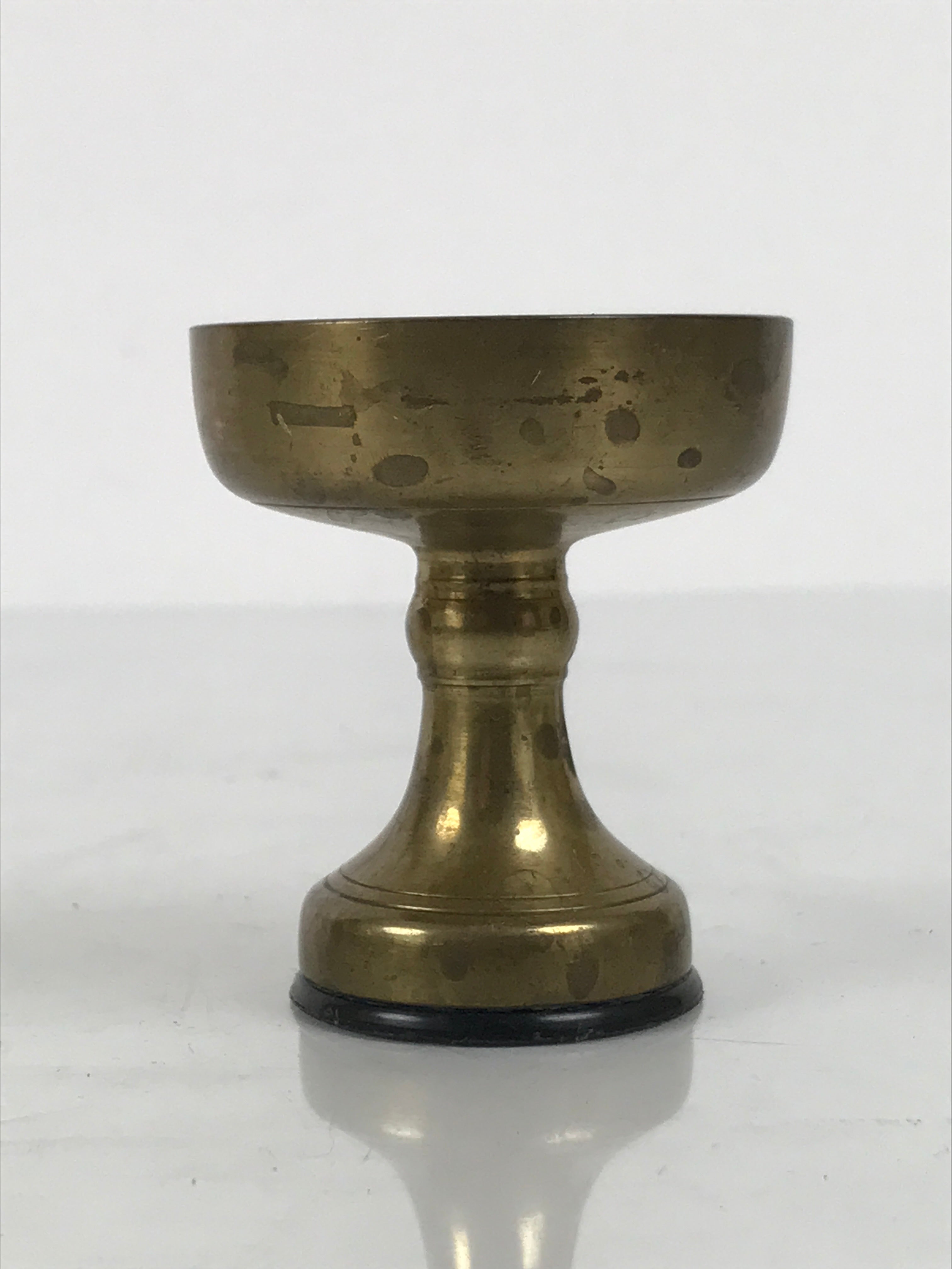 Japanese Buddhist Altar Fitting Brass Rice Offering Cup Vtg Butsugu Gold BA946-OT - Buddhist-chidorivintage.com