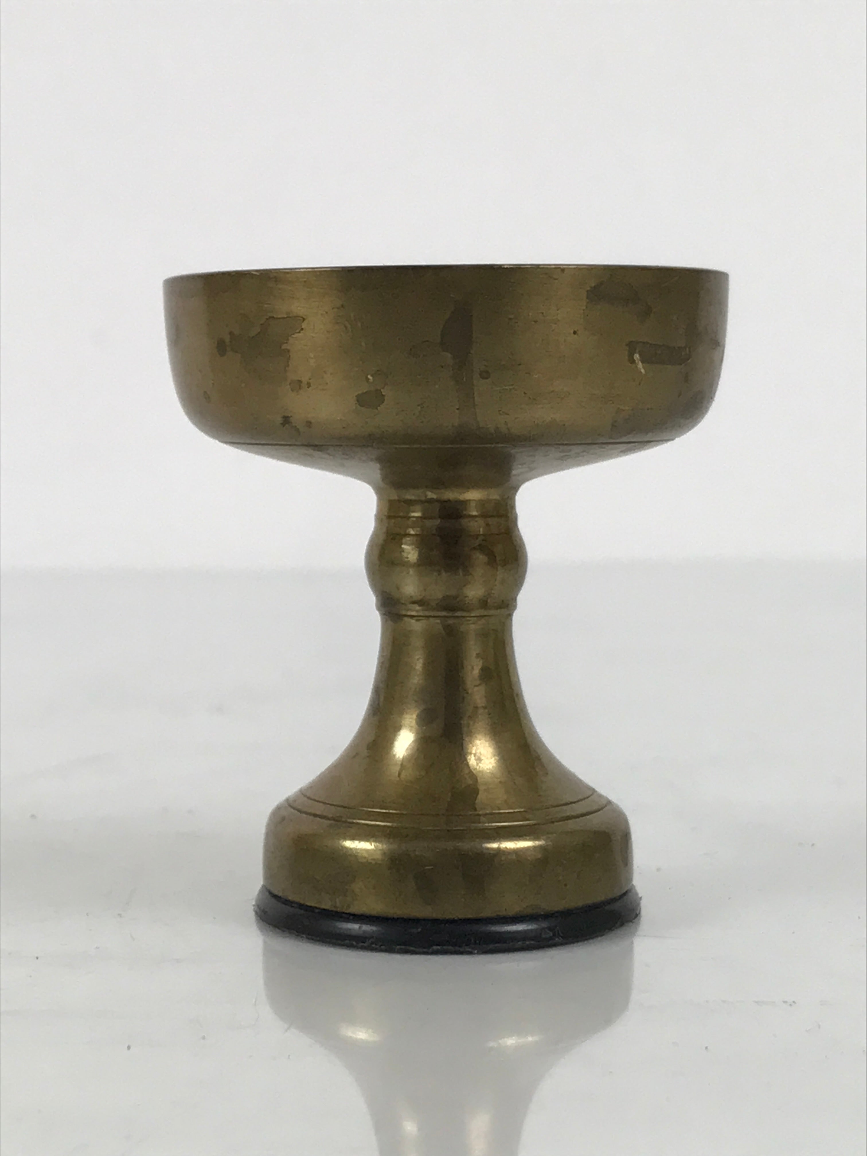 Japanese Buddhist Altar Fitting Brass Rice Offering Cup Vtg Butsugu Gold BA946-OT - Buddhist-chidorivintage.com