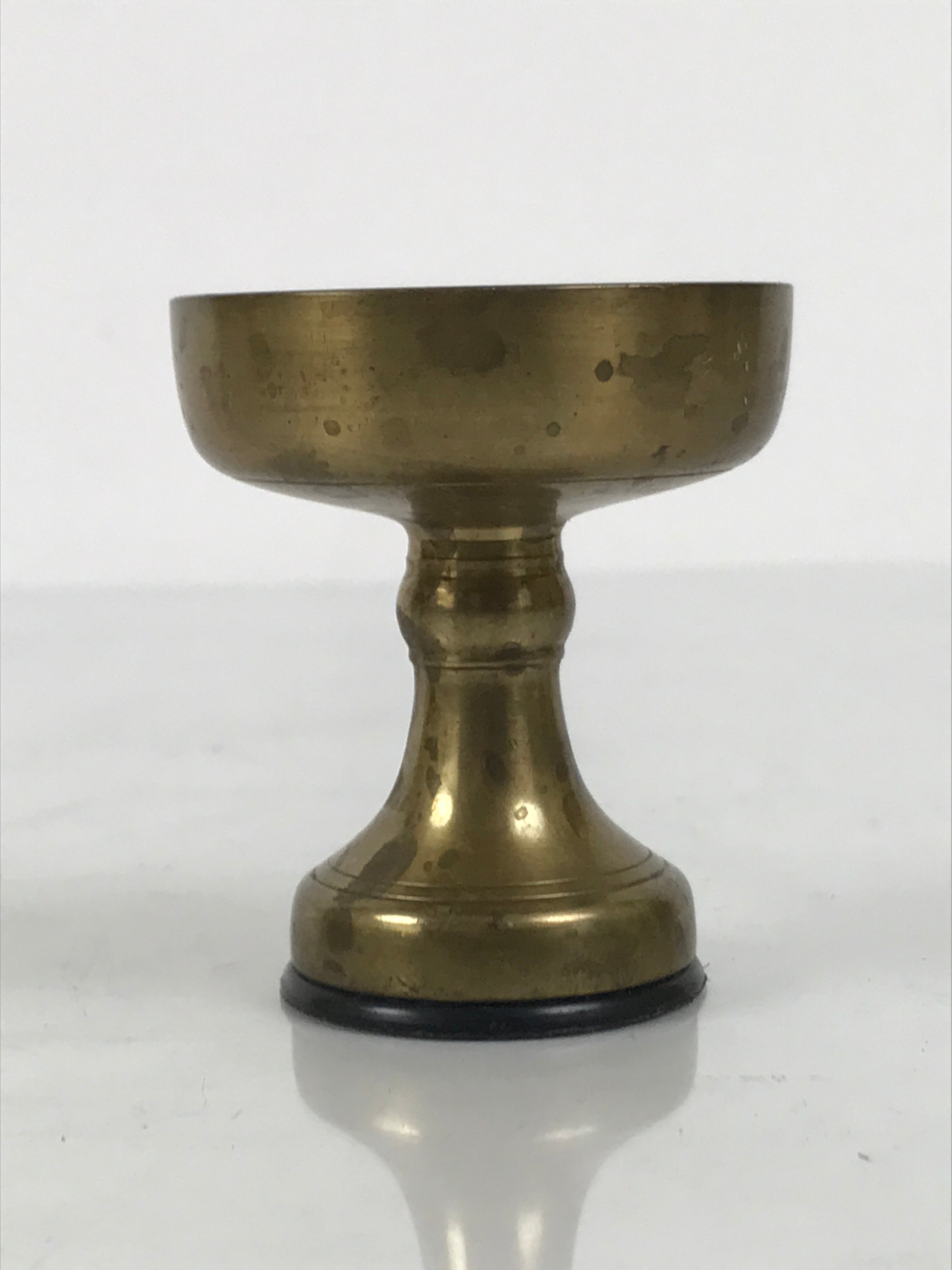 Japanese Buddhist Altar Fitting Brass Rice Offering Cup Vtg Butsugu Gold BA946-OT - Buddhist-chidorivintage.com