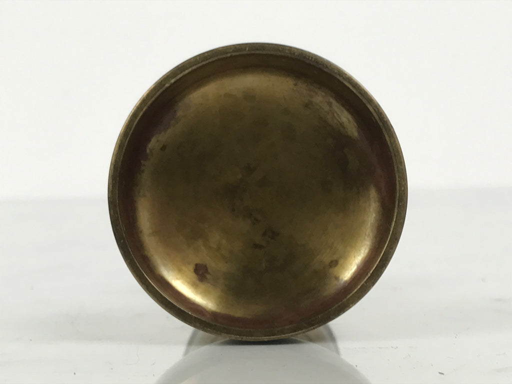 Japanese Buddhist Altar Fitting Brass Rice Offering Cup Vtg Butsugu Gold BA946-OT - Buddhist-chidorivintage.com