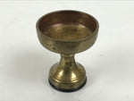 Japanese Buddhist Altar Fitting Brass Rice Offering Cup Vtg Butsugu Gold BA946-OT - Buddhist-chidorivintage.com