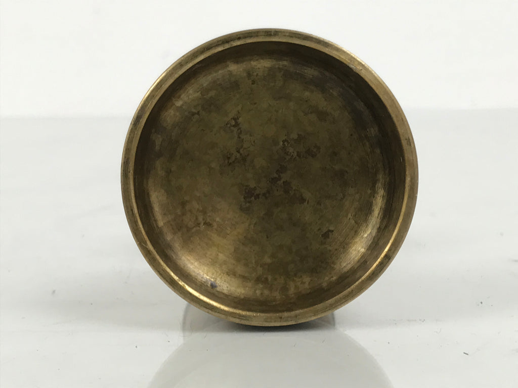 Japanese Buddhist Altar Fitting Brass Rice Offering Cup Vtg Butsugu Gold BA947-OT - Buddhist-chidorivintage.com