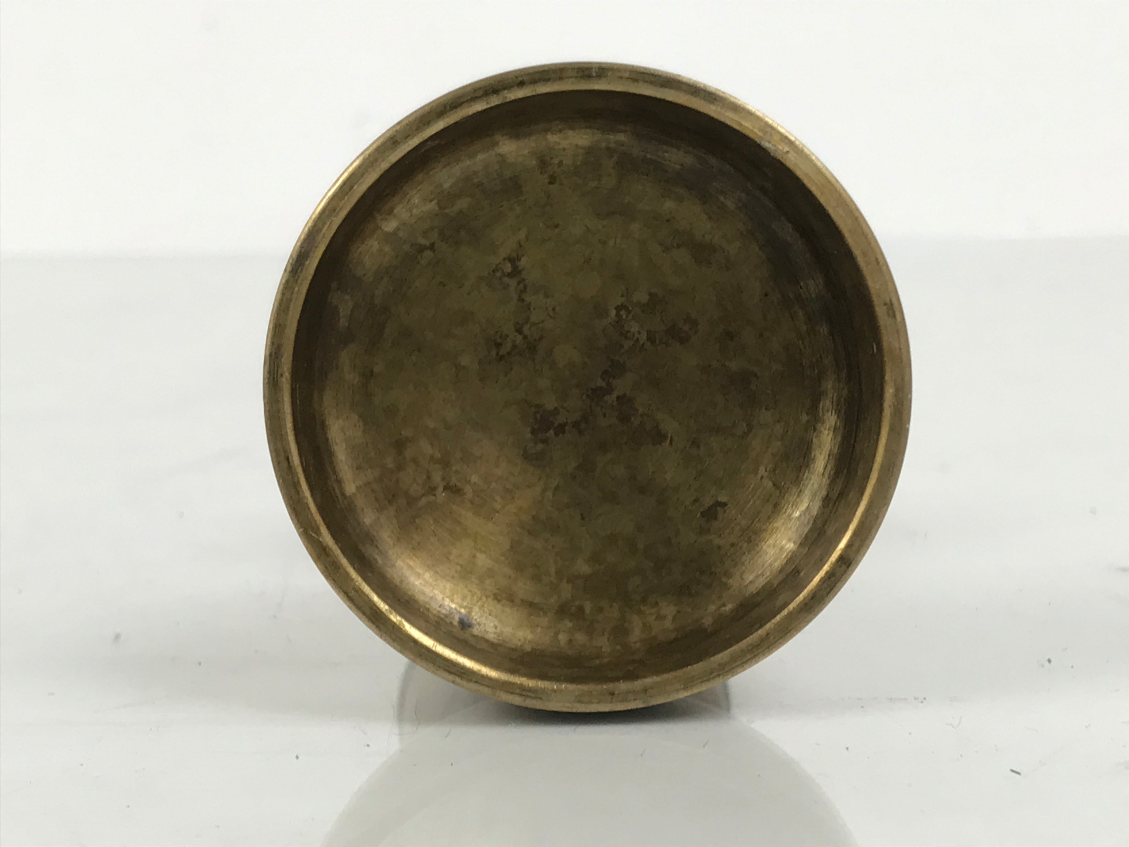 Japanese Buddhist Altar Fitting Brass Rice Offering Cup Vtg Butsugu Gold BA947-OT - Buddhist-chidorivintage.com
