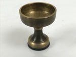 Japanese Buddhist Altar Fitting Brass Rice Offering Cup Vtg Butsugu Gold BA947-OT - Buddhist-chidorivintage.com