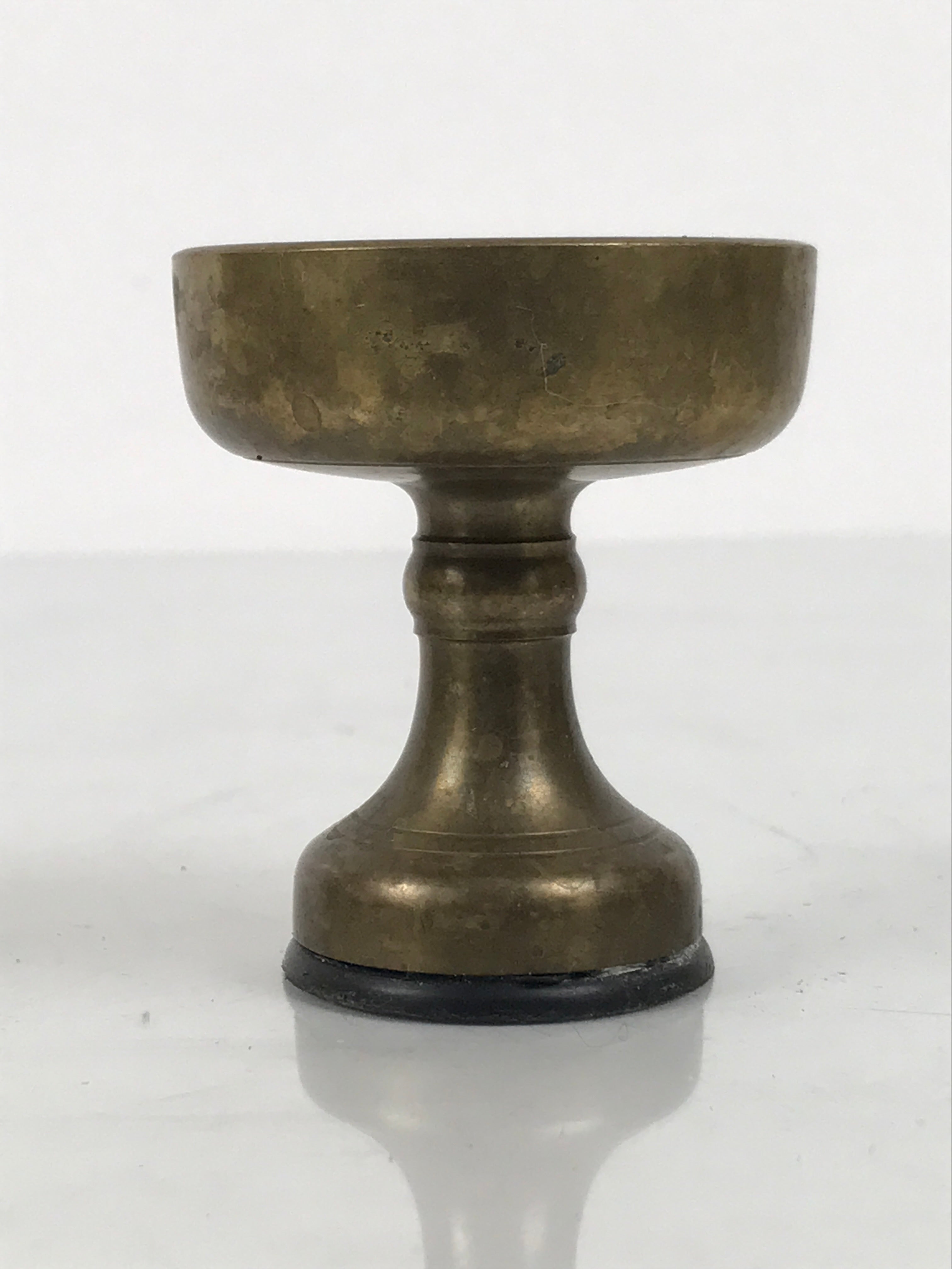 Japanese Buddhist Altar Fitting Brass Rice Offering Cup Vtg Butsugu Gold BA948-OT - Buddhist-chidorivintage.com
