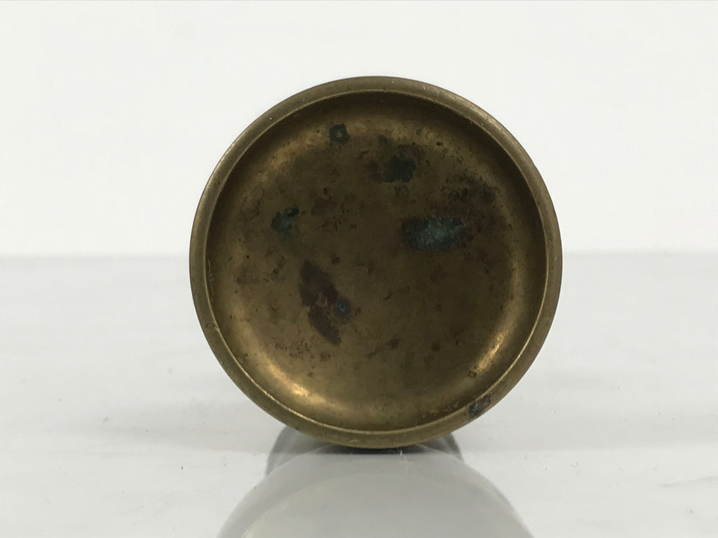 Japanese Buddhist Altar Fitting Brass Rice Offering Cup Vtg Butsugu Gold BA948-OT - Buddhist-chidorivintage.com