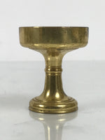 Japanese Buddhist Altar Fitting Metal Rice Offering Cup Vtg Butsugu Gold BA949-OT - Buddhist-chidorivintage.com