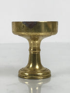 Japanese Buddhist Altar Fitting Metal Rice Offering Cup Vtg Butsugu Gold BA949-OT - Buddhist-chidorivintage.com