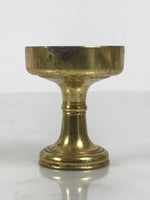 Japanese Buddhist Altar Fitting Metal Rice Offering Cup Vtg Butsugu Gold BA949-OT - Buddhist-chidorivintage.com