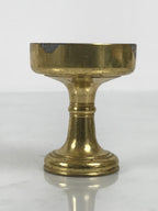 Japanese Buddhist Altar Fitting Metal Rice Offering Cup Vtg Butsugu Gold BA949-OT - Buddhist-chidorivintage.com