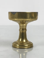 Japanese Buddhist Altar Fitting Metal Rice Offering Cup Vtg Butsugu Gold BA949-OT - Buddhist-chidorivintage.com