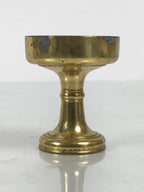 Japanese Buddhist Altar Fitting Metal Rice Offering Cup Vtg Butsugu Gold BA949-OT - Buddhist-chidorivintage.com