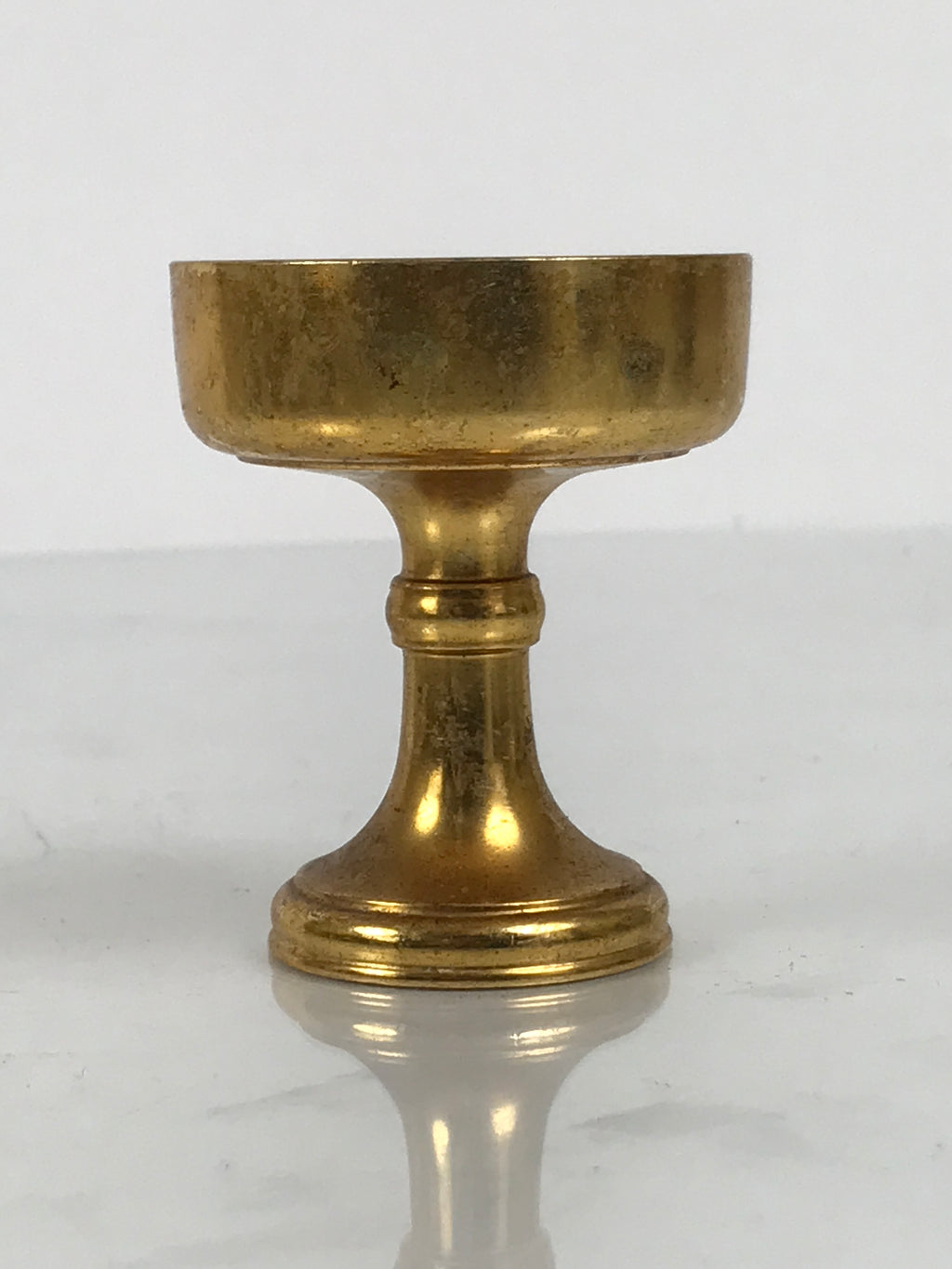 Japanese Buddhist Altar Fitting Brass Rice Offering Cup Vtg Butsugu Gold BA950-OT - Buddhist-chidorivintage.com