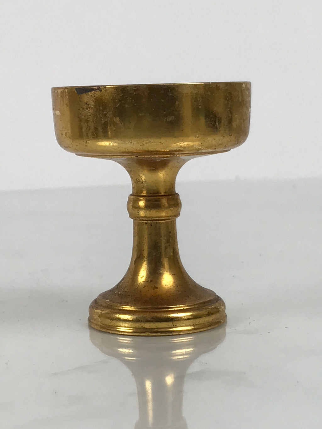 Japanese Buddhist Altar Fitting Brass Rice Offering Cup Vtg Butsugu Gold BA950-OT - Buddhist-chidorivintage.com