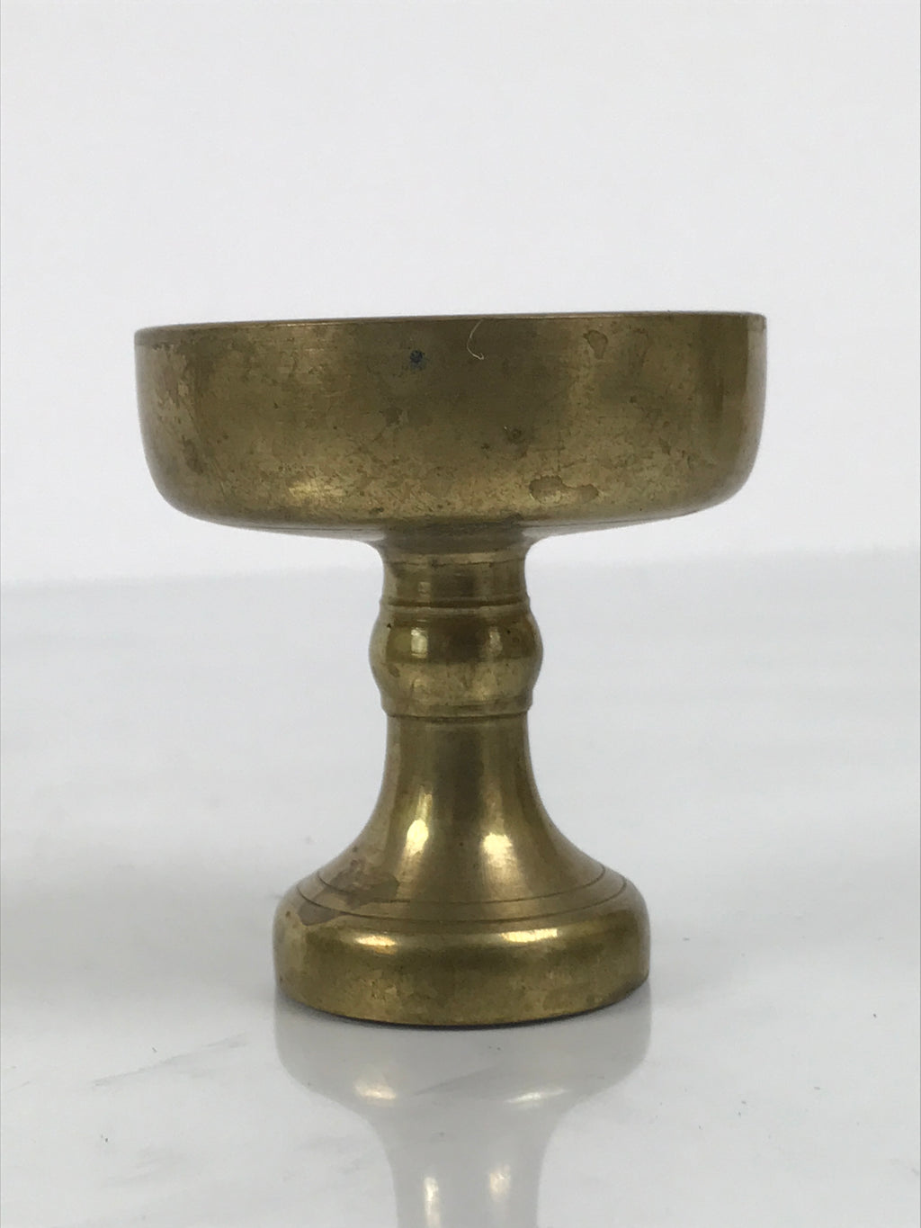 Japanese Buddhist Altar Fitting Brass Rice Offering Cup Vtg Butsugu Gold BA951-OT - Buddhist-chidorivintage.com