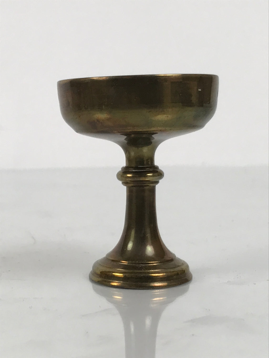 Japanese Buddhist Altar Fitting Metal Rice Offering Cup Vtg Butsugu Gold BA952-OT - Buddhist-chidorivintage.com