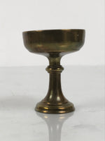 Japanese Buddhist Altar Fitting Metal Rice Offering Cup Vtg Butsugu Gold BA952-OT - Buddhist-chidorivintage.com