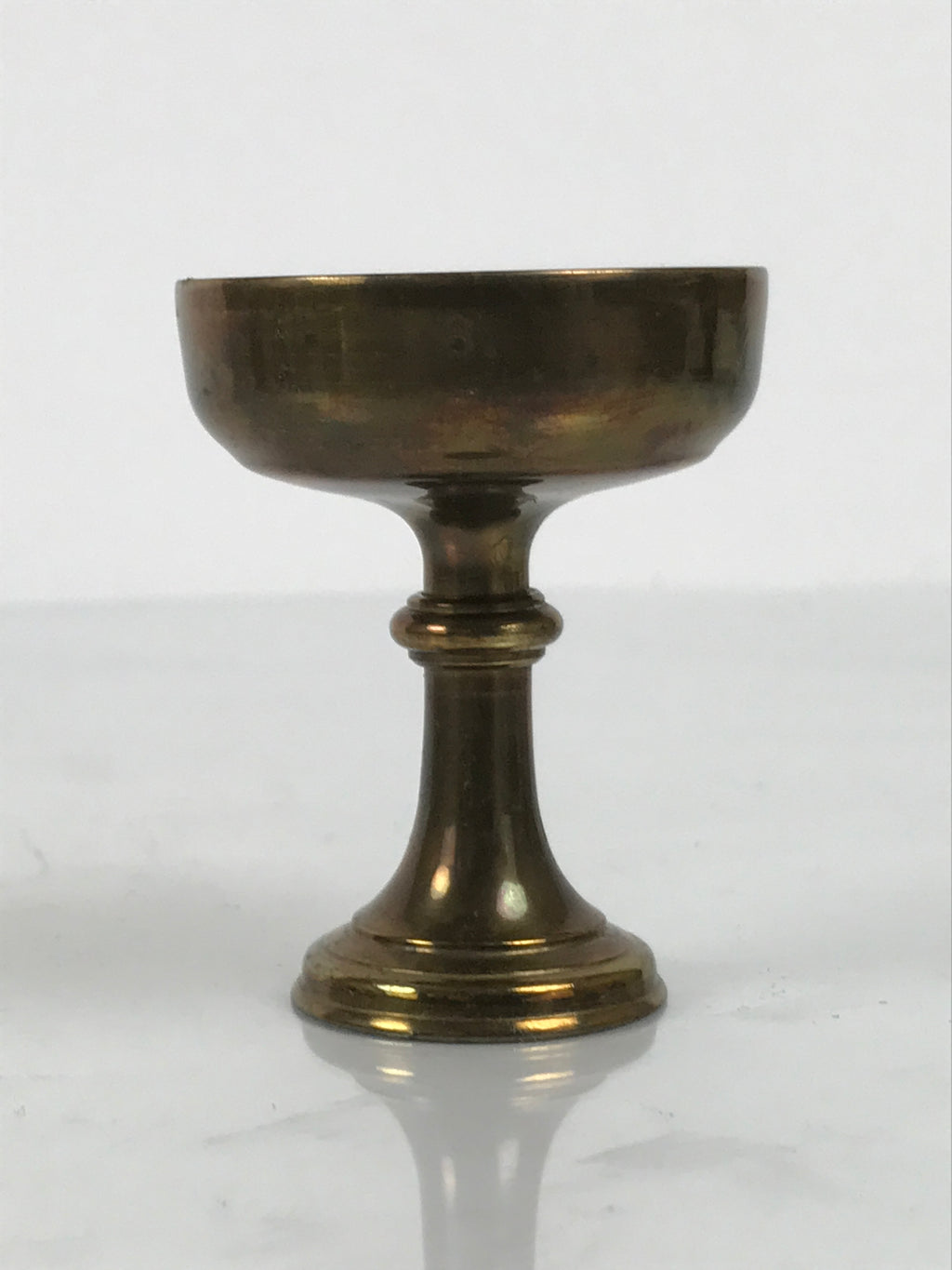 Japanese Buddhist Altar Fitting Metal Rice Offering Cup Vtg Butsugu Gold BA952-OT - Buddhist-chidorivintage.com
