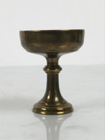 Japanese Buddhist Altar Fitting Metal Rice Offering Cup Vtg Butsugu Gold BA952-OT - Buddhist-chidorivintage.com