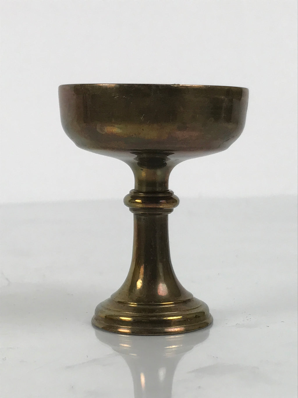 Japanese Buddhist Altar Fitting Metal Rice Offering Cup Vtg Butsugu Gold BA952-OT - Buddhist-chidorivintage.com