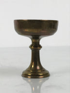 Japanese Buddhist Altar Fitting Metal Rice Offering Cup Vtg Butsugu Gold BA952-OT - Buddhist-chidorivintage.com
