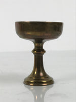 Japanese Buddhist Altar Fitting Metal Rice Offering Cup Vtg Butsugu Gold BA952-OT - Buddhist-chidorivintage.com