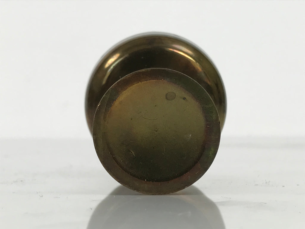 Japanese Buddhist Altar Fitting Metal Rice Offering Cup Vtg Butsugu Gold BA952-OT - Buddhist-chidorivintage.com
