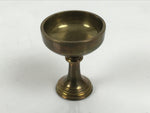 Japanese Buddhist Altar Fitting Metal Rice Offering Cup Vtg Butsugu Gold BA952-OT - Buddhist-chidorivintage.com