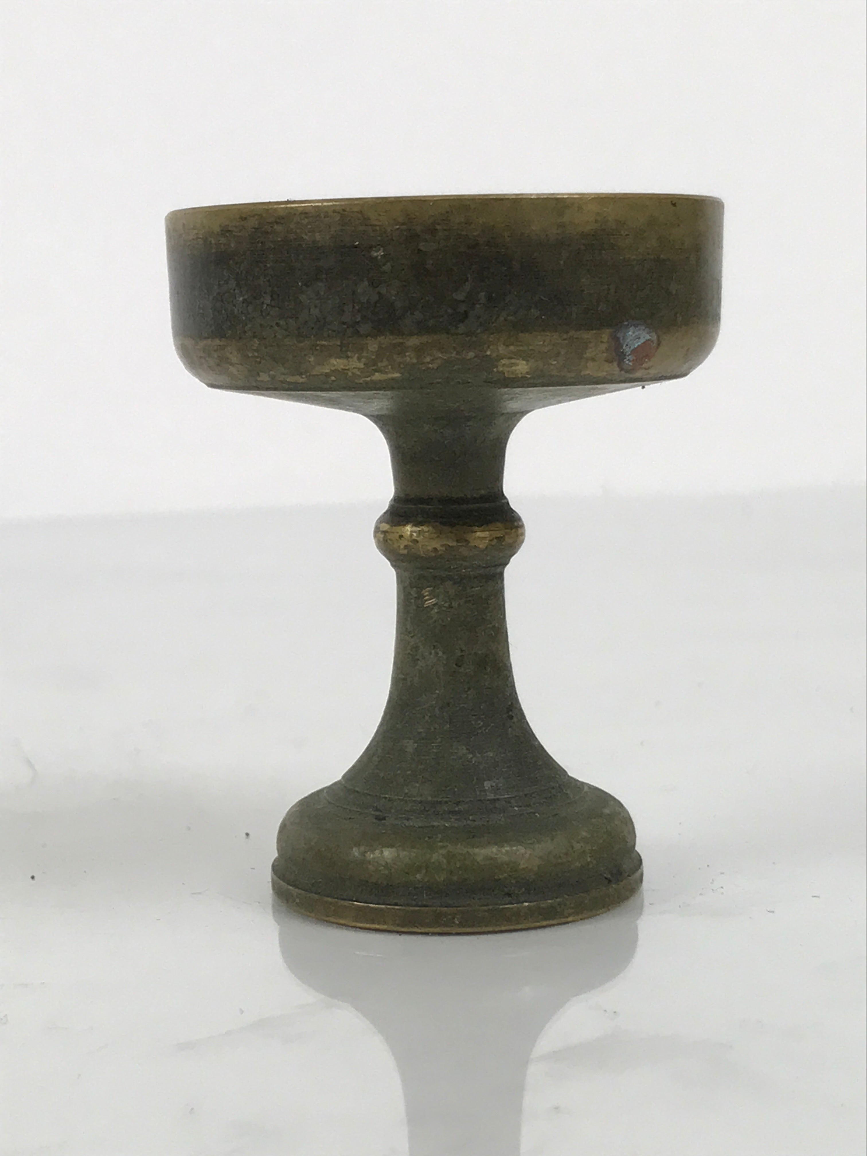 Japanese Buddhist Altar Fitting Brass Rice Offering Cup Vtg Butsugu Gold BA954-OT - Buddhist-chidorivintage.com