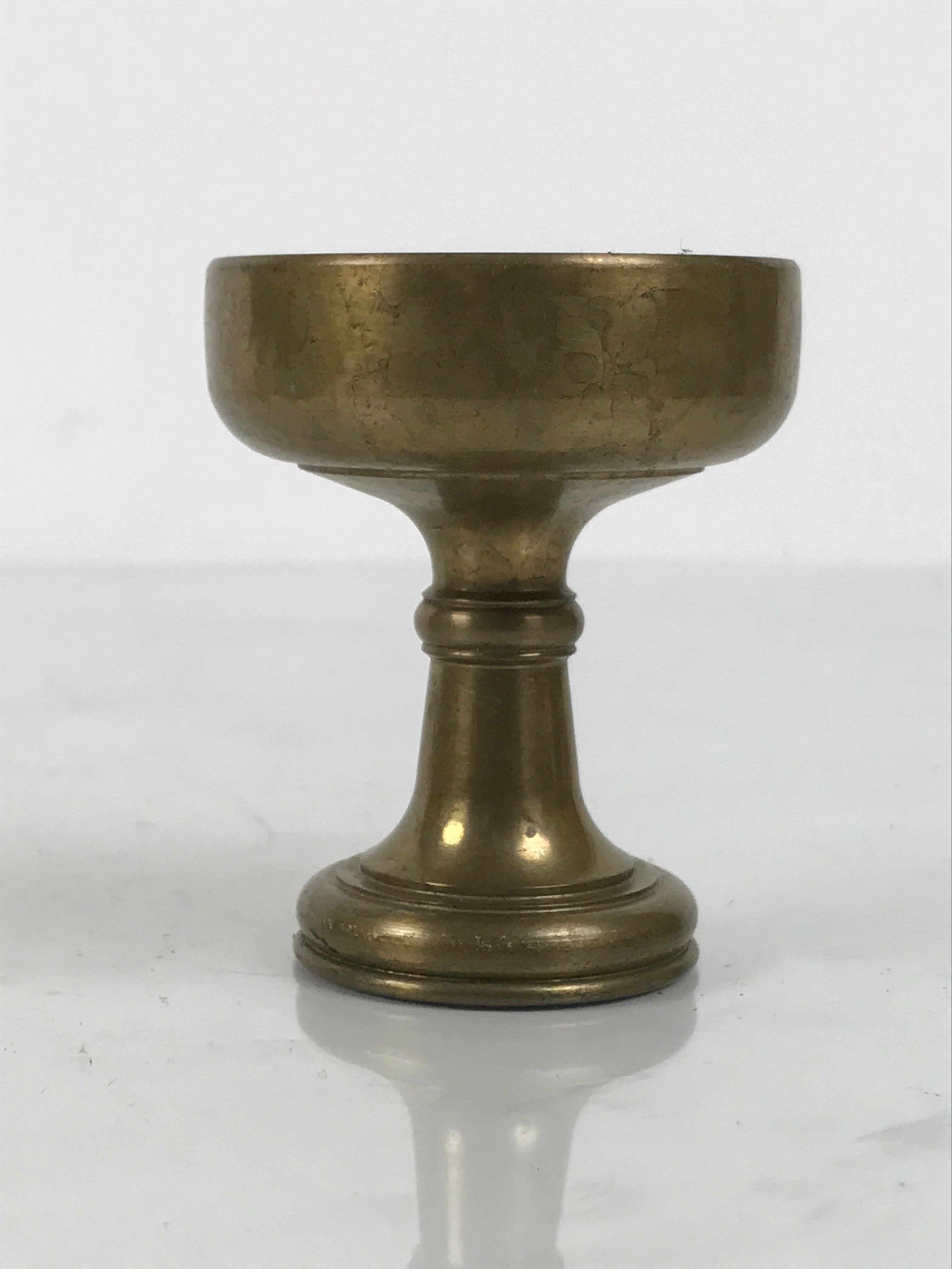 Japanese Buddhist Altar Fitting Brass Rice Offering Cup Vtg Butsugu Gold BA955-OT - Buddhist-chidorivintage.com