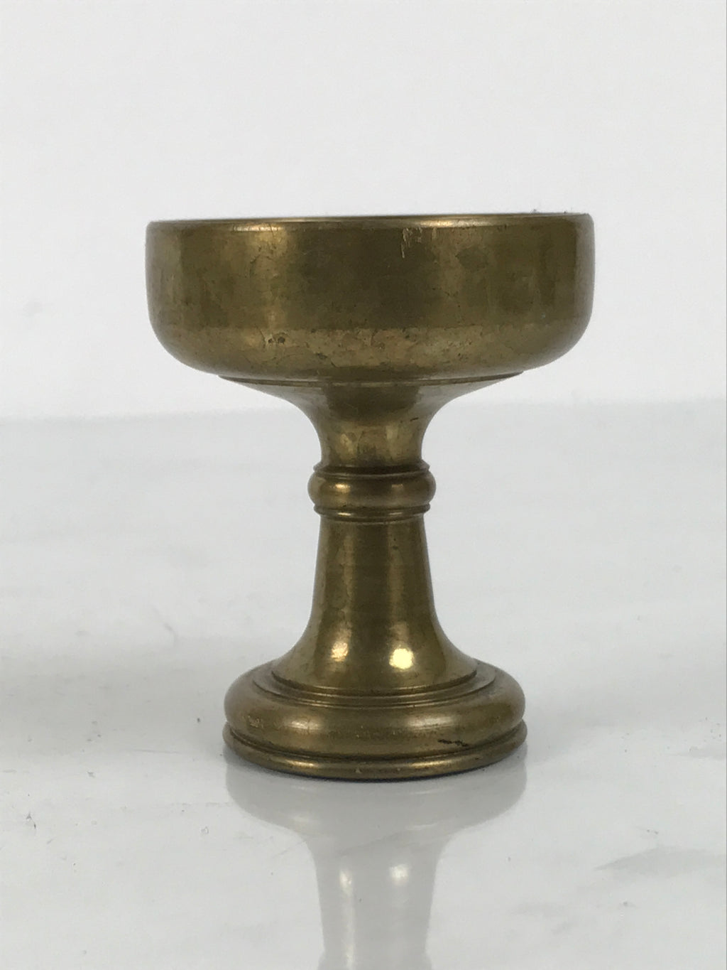 Japanese Buddhist Altar Fitting Brass Rice Offering Cup Vtg Butsugu Gold BA955-OT - Buddhist-chidorivintage.com