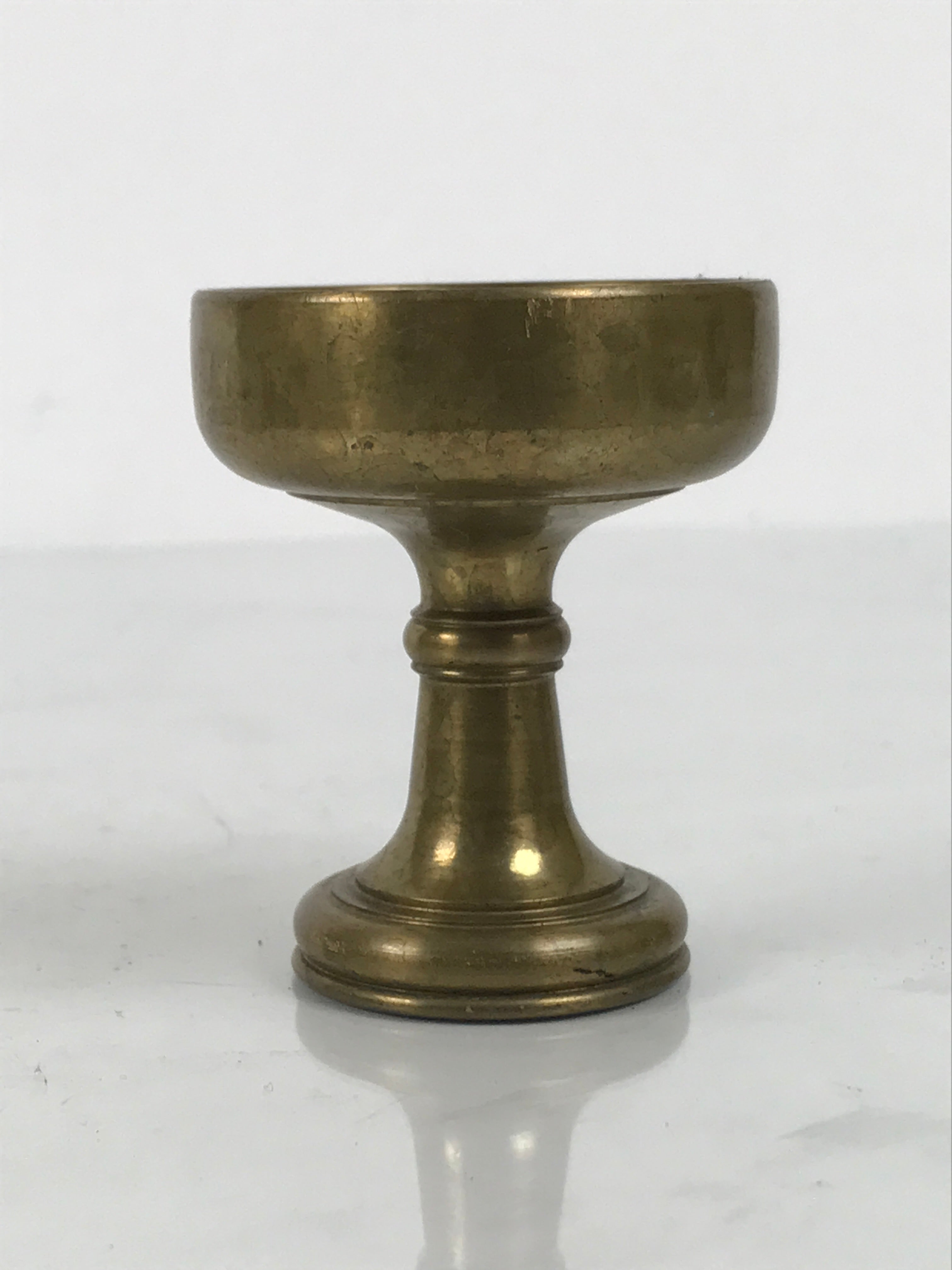Japanese Buddhist Altar Fitting Brass Rice Offering Cup Vtg Butsugu Gold BA955-OT - Buddhist-chidorivintage.com