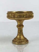 Japanese Buddhist Altar Fitting 24KGP Rice Offering Cup Vtg Butsugu Gold BA956-OT - Buddhist-chidorivintage.com