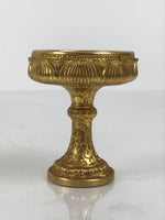 Japanese Buddhist Altar Fitting 24KGP Rice Offering Cup Vtg Butsugu Gold BA956-OT - Buddhist-chidorivintage.com