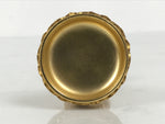 Japanese Buddhist Altar Fitting 24KGP Rice Offering Cup Vtg Butsugu Gold BA956-OT - Buddhist-chidorivintage.com