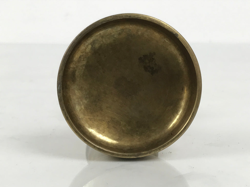 Japanese Buddhist Altar Fitting Brass Rice Offering Cup Vtg Butsugu Gold BA957-OT - Buddhist-chidorivintage.com
