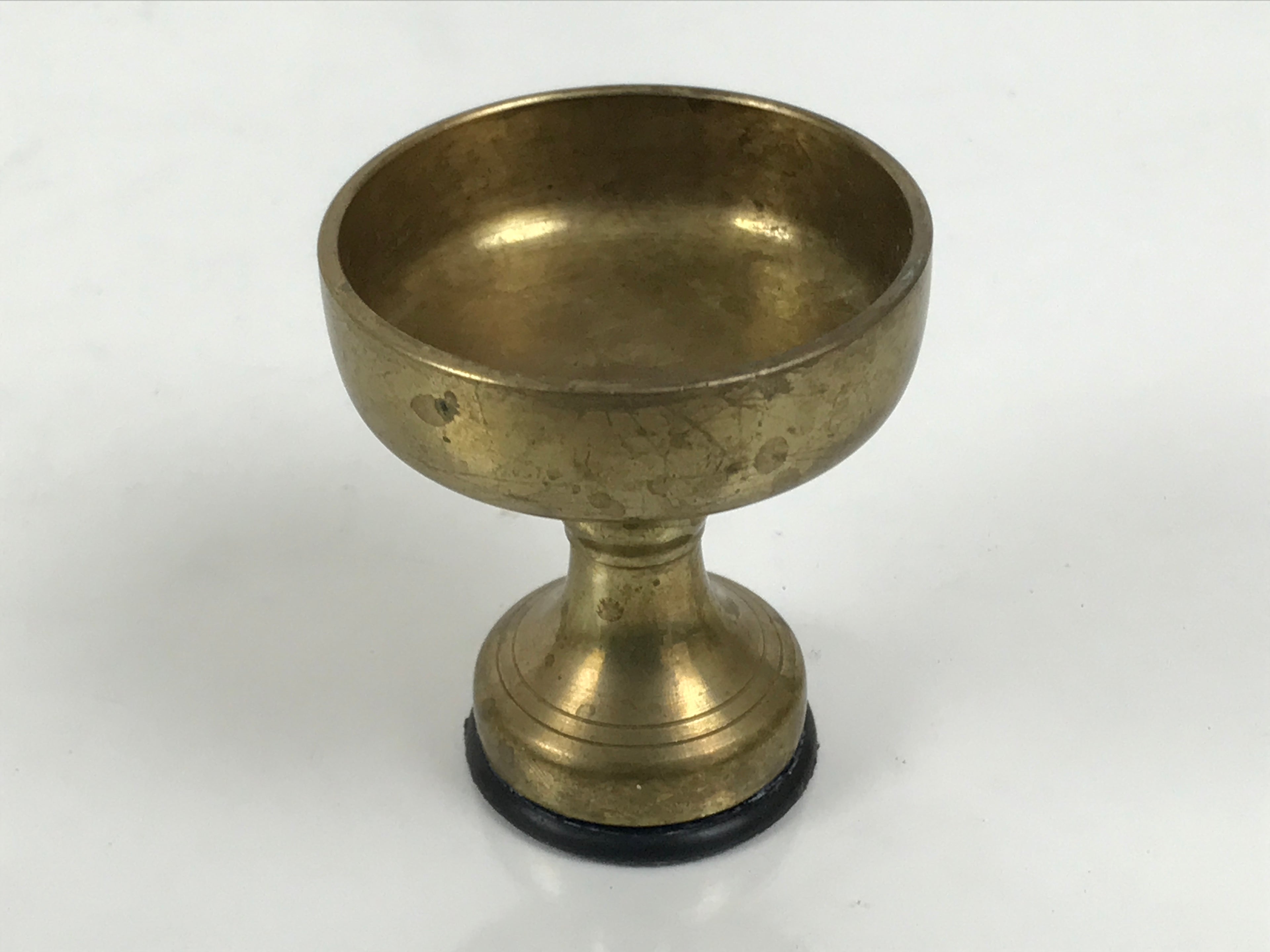 Japanese Buddhist Altar Fitting Brass Rice Offering Cup Vtg Butsugu Gold BA957-OT - Buddhist-chidorivintage.com