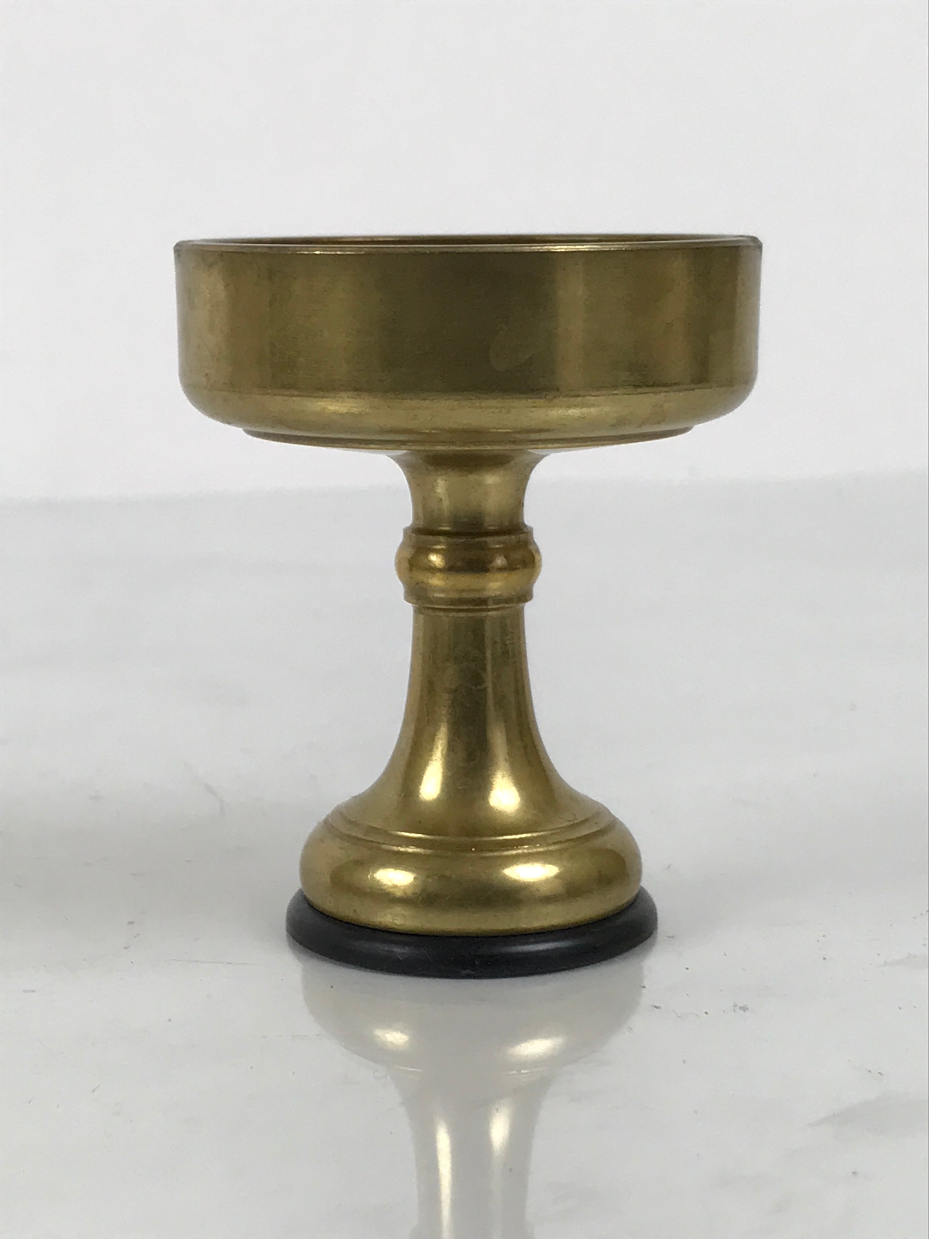Japanese Buddhist Altar Fitting Brass Rice Offering Cup Vtg Butsugu Gold BA958-OT - Buddhist-chidorivintage.com