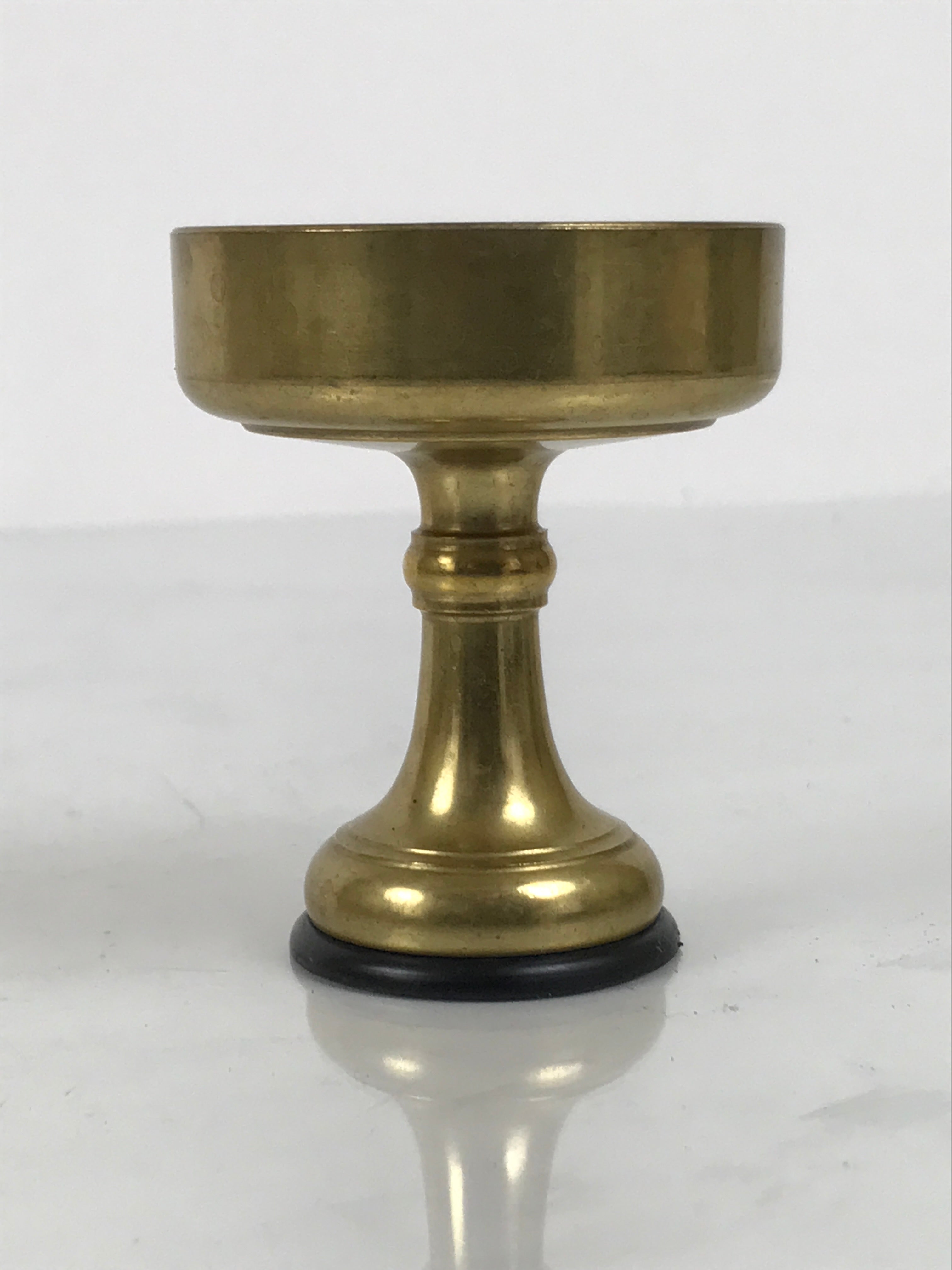 Japanese Buddhist Altar Fitting Brass Rice Offering Cup Vtg Butsugu Gold BA958-OT - Buddhist-chidorivintage.com