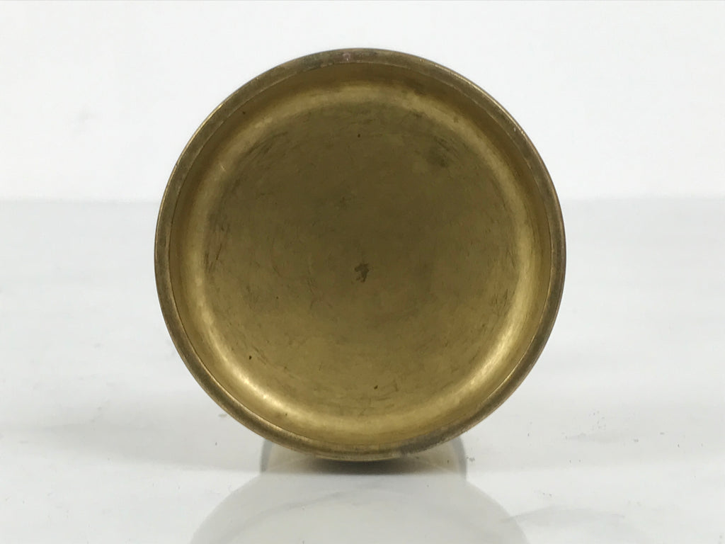 Japanese Buddhist Altar Fitting Brass Rice Offering Cup Vtg Butsugu Gold BA958-OT - Buddhist-chidorivintage.com