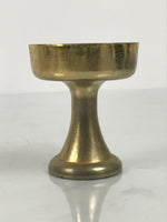 Japanese Buddhist Altar Fitting Metal Rice Offering Cup Vtg Butsugu Gold BA959-OT - Buddhist-chidorivintage.com