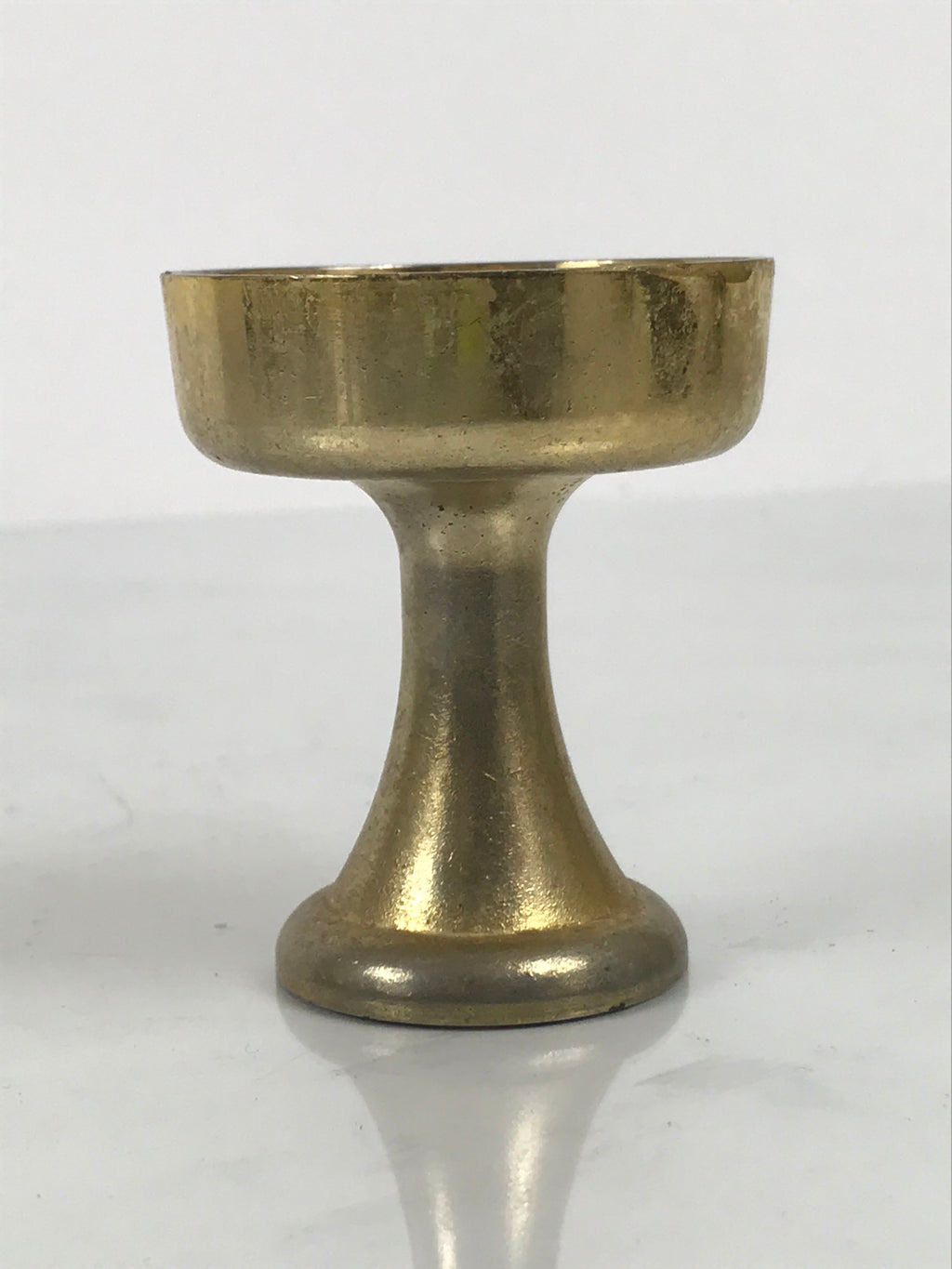 Japanese Buddhist Altar Fitting Metal Rice Offering Cup Vtg Butsugu Gold BA959-OT - Buddhist-chidorivintage.com